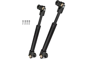 ARRCat RC Crawler Drive Shaft 94-125MM Upgrades for 1/10 Axial SCX10 2 Redcat D90 Gen7/Pro RC4WD GEN8 SCX10-II,Steel #45 Universal Driveshaft,Metal Axles Part Hop-Ups,Black (94-125MM & 116-170MM)