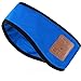 Rotibox Lightweight Sweatproof Bluetooth Headband Headphone Headset Earphone Music Headband Speakerphone with Stereo Speaker and Microphone Hands-free for Gym Exercise Outdoor Sports Running-Blue