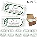 Jalousie 12 Pack Activated Bamboo Charcoal Refrigerator Deodorizer Natural Air Purifier Odor Eliminator for Fridge Closet Drawer Basement