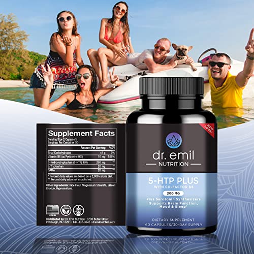 Dr. Emil Nutrition 200 MG 5HTP Plus Formula for Mood, Stress, and