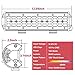 Auto Power Plus LED Light Bar 12 Inch 144W LED Work Light Off Road Driving Lights Quad Row Flood Light Bar IP68 Waterproof LED Bar Fog Lights for Truck ATV UTV SUV Boats