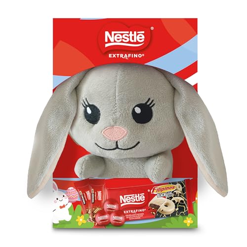 Nestlé Extrafino Pack Pascua con Peluche Conejito- Lote de Chocolates Variados 141,6 g