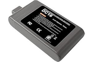 Bonadget DC16 21.6V 5000mAh Li-Ion Replacement Battery for Dyson DC16 Root 6 Vacuum Cleaner Dyson Handheld Vacuum Cleaner DC16 Root 6 DC16 Animal DC16 Pink 12097 912433-01 912433-03 912433-04 BP01