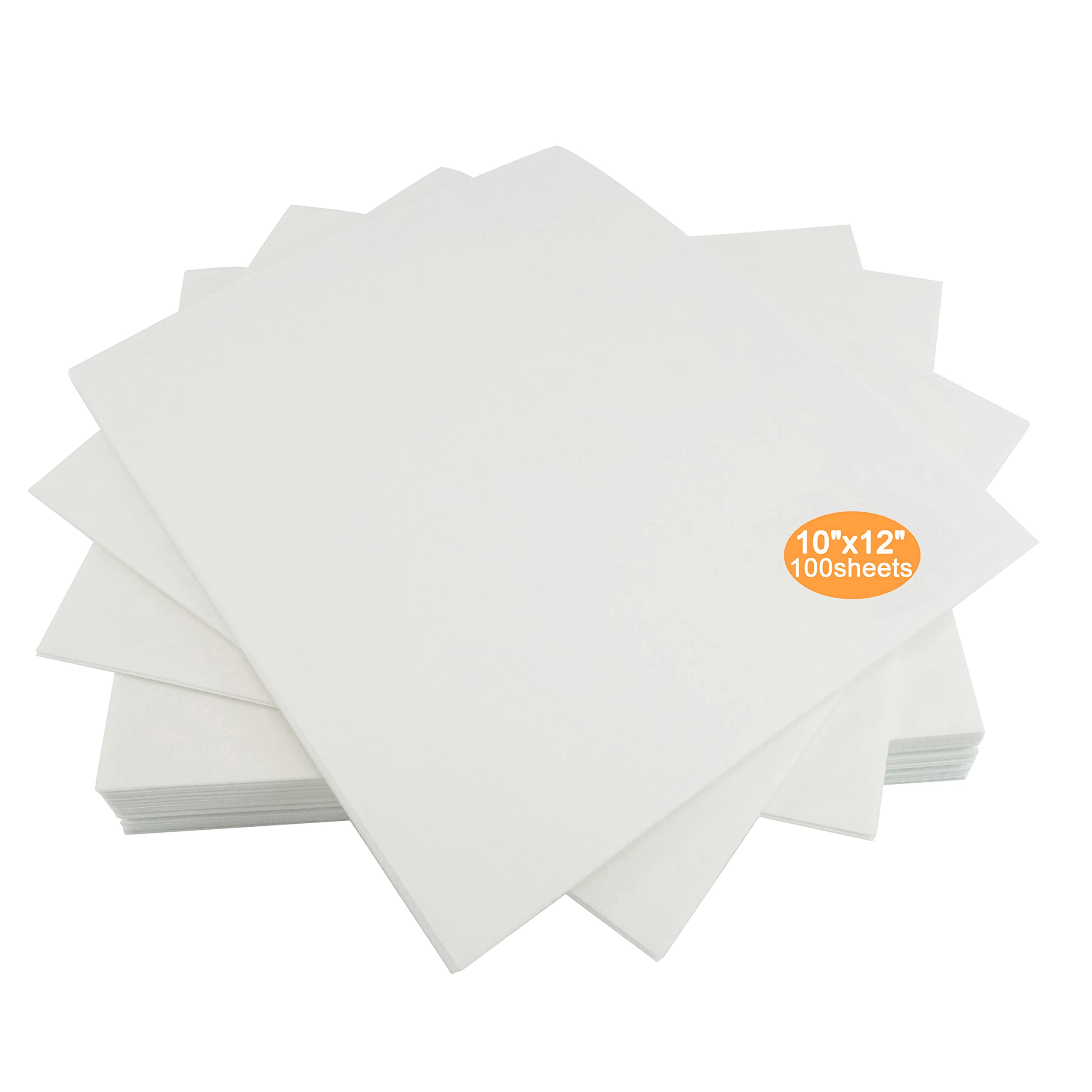 New brothread Cut Away Machine Embroidery Stabilizer Backing 10"x12" (25cmx30cm) - 100 Precut Sheets - Medium Weight 70gm (2.5oz) - Fits Max Embroidery Area 20cmx25.5cm