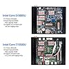 WEIDIAN Industrial Fanless Mini PC, Equipped with Core i7-5500U processor HD Graphics 5500, 16GB RAM+512GB SSD, Dual…