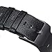 Fitbit Blaze Band, Leather Small, V-Moro Leather Bracelet Strap Replacement Band with Metal Frame Black For Fitbit Blaze Smart Fitness Watch (Leather Black&Metal Frame Black - Small)