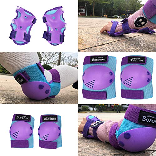 image for BOSONER Kids/Youth Knee Pad Elbow Pads for Rollerblade Roller Skates C