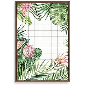 Framed Canvas Home Artwork Decoration Nordic Style Plant Canvas Wall Art for Living Room, Bedroom - 16x24 inches