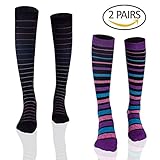 Compression Knee High Socks for Women with Firm Medical Grade(20-30 mmHg), Fits for Nurse, Pregnancy, and Varicose Veins