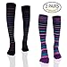 Compression Knee High Socks for Women with Firm Medical Grade(20-30 mmHg), Fits for Nurse, Pregnancy, and Varicose Veins( 2 Pairs)