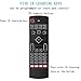 ProChosen 2.4G Backlit Air Mouse Remote, Wireless Keyboard and Infrared Learning for Kodi Android TV Box, Smart TV, PC, HTPC, Windows, Mac OS, Linux