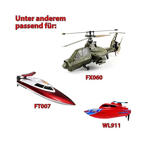 HSP Himoto 7.4V, 800mAh Universal Ladegerät für RC Hubschrauber Comanche FX060 und RC Boot FT007, WL911, Helikopter… – Bild 4