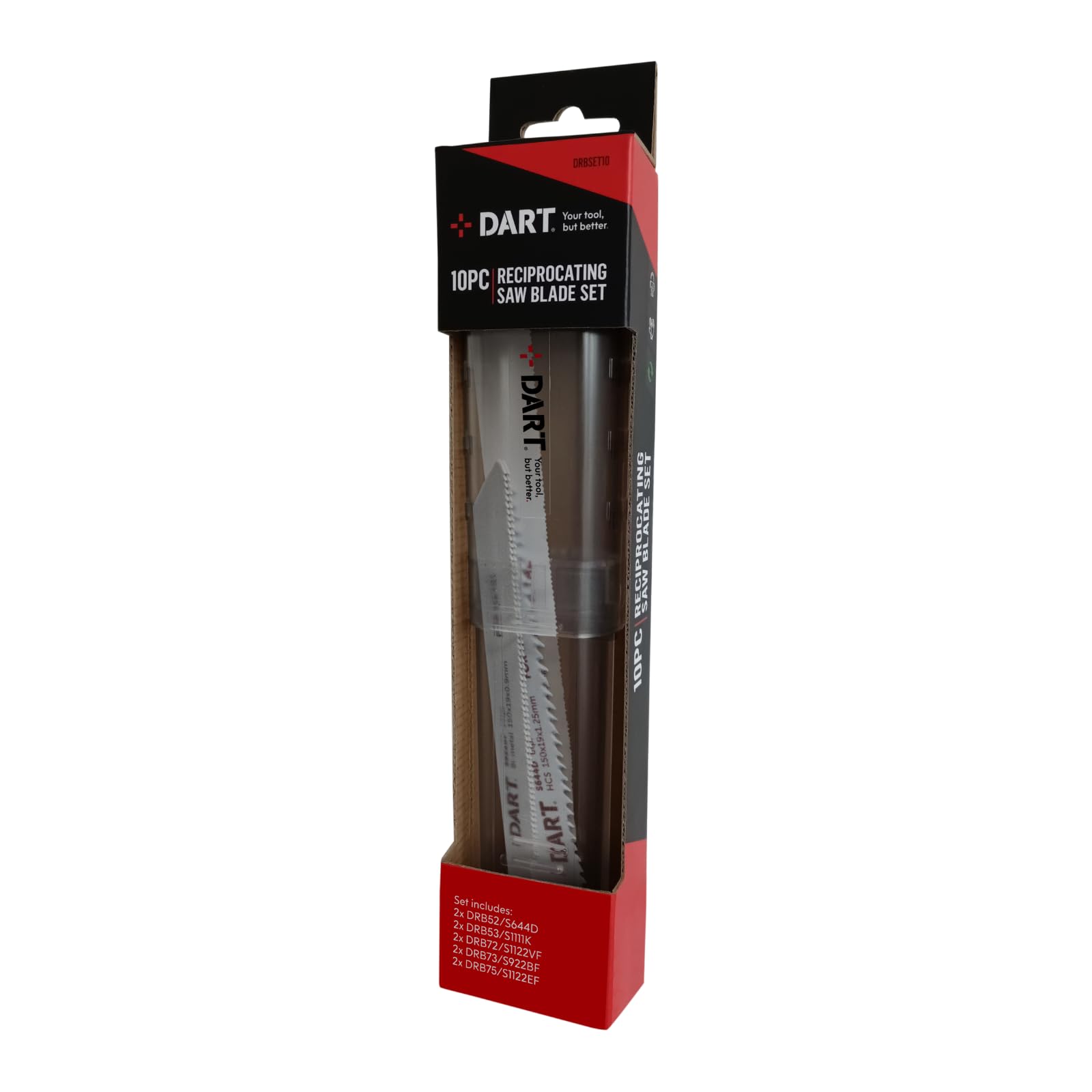 DART 10 Piece Reciprocating Saw Blade Set