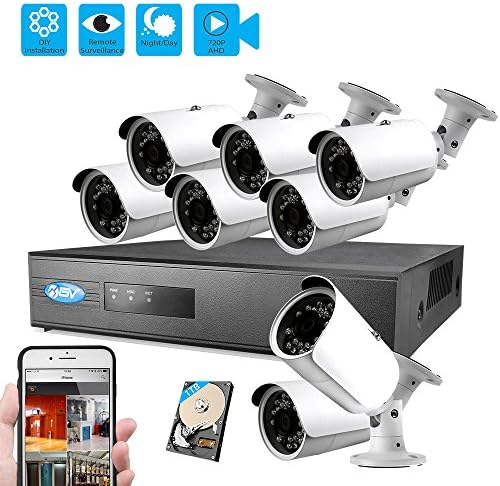 Best Vision 960P 8CH 1TB IP NVR Security Surveillance System + (8) 1.3MP PoE Outdoor Bullet Cameras