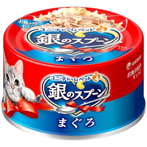 （まとめ買い）ユニ・チャーム 銀のスプーン缶 まぐろ 70g 猫用フード 【×24】商品画像
