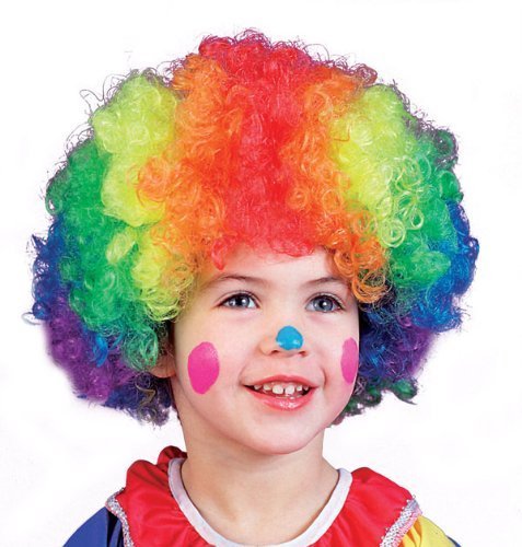 Kids Multicolor Clown Wig - Child Std.