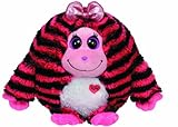 TY INC Monstaz Zoey Pink with Black Stripes 12