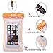 Universal Waterproof Phone Case of 3 Pack Set,Floating Pouch Night-Visible Smartphone Dry Bag for iPhone X/8/8 Plus/7/7 Plus/6S/6/6S Plus/SE/5S/5C,Galaxy S8/S8 Plus/Note 8 6 5, Pixel 2 up to 6.0