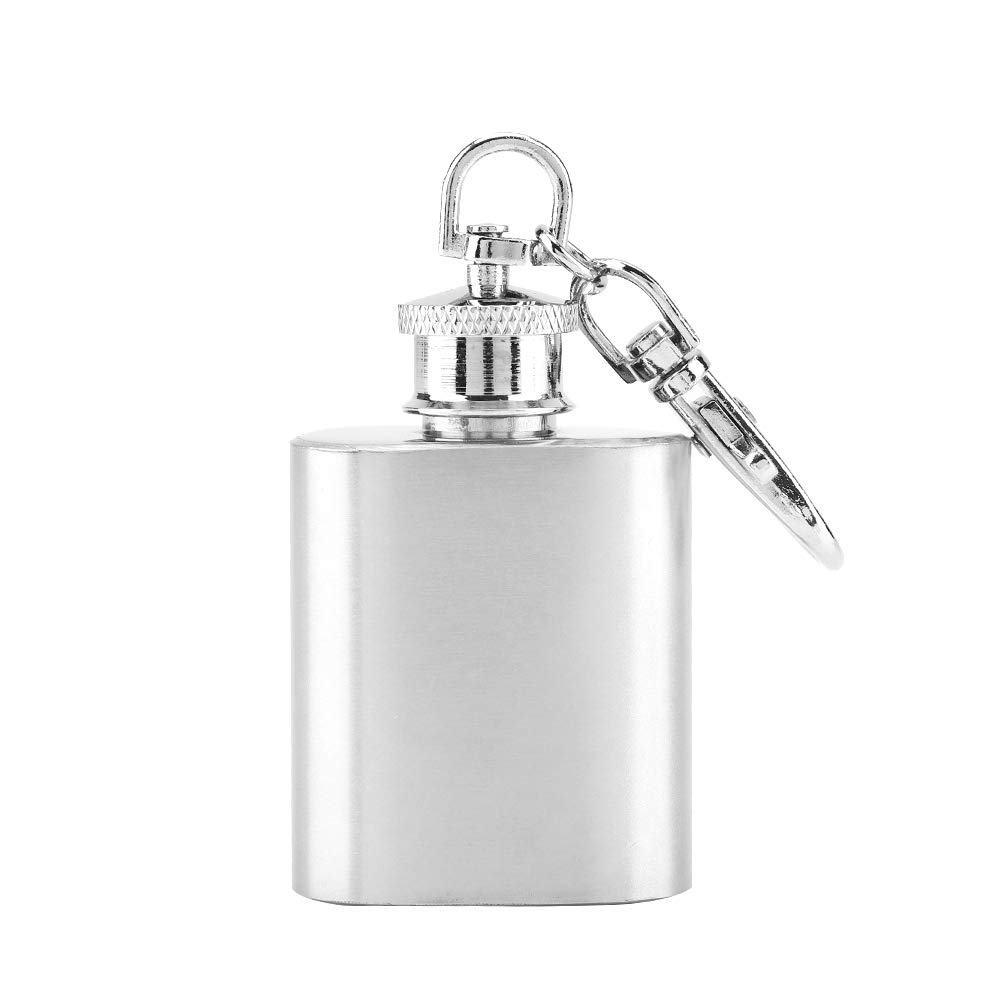 Hip Flask 1oz Flasks for Men Stainless Steel Portable Hip Flask for Climbing Camping Hiking Barbecue Bar Party
