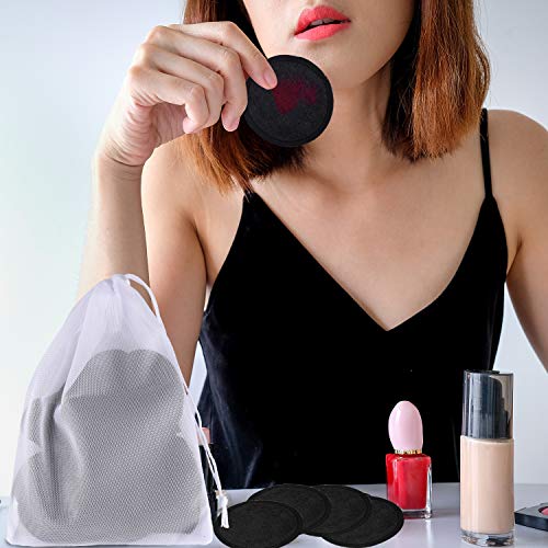 reusable cotton pads black