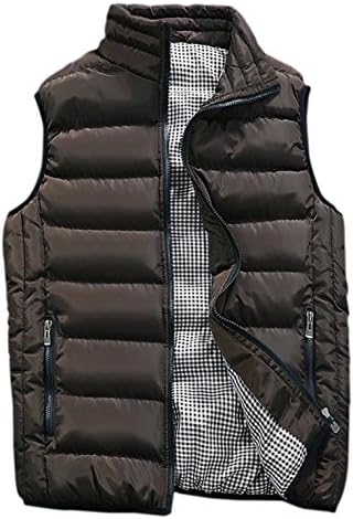 HOWON Mens Classic Quilted Down Puffer Vest Coffee XL