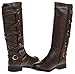 Women's Riding Boots Lace Up Back Strap Winter Shoes