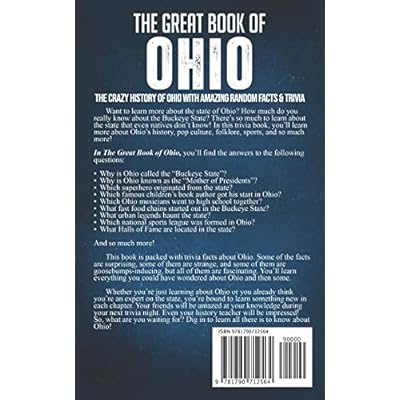 Buy The Great Book Of Ohio The Crazy History Of Ohio With Amazing Random Facts Trivia A Trivia Nerds Guide To The History Of The United States Paperback December 3