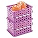 iDesign Storage Organizer Basket, for Bathroom, Health and Beauty Products - Small, Purple