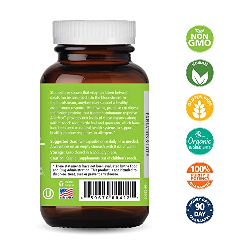 AllerFree Natural Allergy Support Supplement by Pure Essence Labs Non