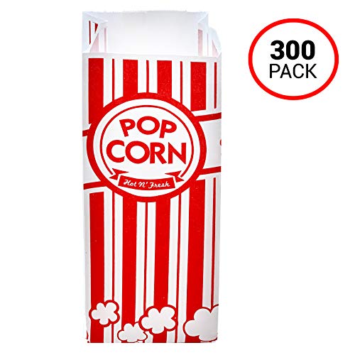 300 pk Popcorn Bags for Popcorn Machine, 1 oz Paper Popcorn Bags