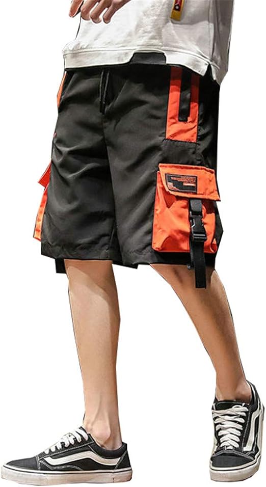 OTFTHPCW Summer Casual Shorts Men Streetwear Hip Hop Cargo Shorts Fitness Men's Shorts