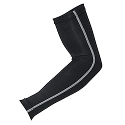 おたふく手袋 ボディータフネス 冷感 パワーストレッチ アームカバー Lサイズ JW-618 ライトブルー