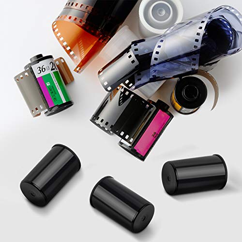 Kulannder 35mm Filmdosen 30Pcs Kunststoff Filmdosen Schwarzer Plastikkanister Wasserdicht Filmdosen mit Feckel für Geocaching oder Kleinteile Aufbewahrung(Schwarz) – Bild 8
