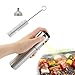 Improved Olive Oil and Vinegar Sprayer - Stainless Steel Barbecue Marinade Spray Bottle for Cooking Barbecue Salad Baking,Including 1 Extra Stainless Steel Mini Funnel, 1 Cleaning Brush