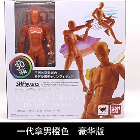 Amazon 関節マネキン構造は 人形参照アニメ漫画絵画の男性と女性の芸術を実践することができます 中 メンズオレンジデラックスの世代 フィギュア ドール 通販