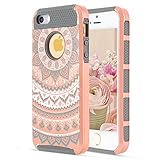 Galaxy iPhone 5 Case iPhone 5S Case for Girls, Cute iPhone SE Case Rose Gold iPhone 5S Cover, iPhone SE Phone Cases,Hybrid Hard PC Soft TPU Protective iPhone SE Shockproof Case for iPhone 5/5s/SE Case