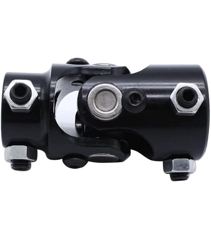 thumbnail image 2 of Universal Steering U-Joint Shaft – 3/4"-36 Spline X 3/4" Round – Black, 14cm Length (autodayplus) 2 of 2