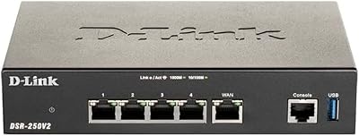 D-Link DSR-250V2 VPN Router Gigabit Multi-WAN Load Balancing Failover OpenVPN