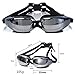 Swim Goggles ,Swimming glasses Anti Fog No Leaking UV Protection Bundle with Silicone Swim Cap, Earplugs, Nose Clips for Men Women Adult Youth Kids Child