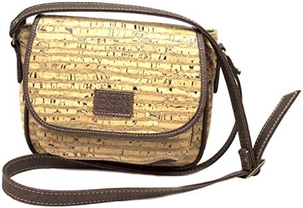 Vegan Cross Body Bag for Woman by Dux Cork Design Genuine Premium Portuguese Cork Leather