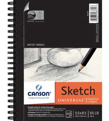 Canson Universal Sketch Pad 5.5X8.5 2 Pack