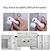 Safety Locks, 10 Pack Baby & Child Safety Locks and 8 Pack Corner Protector Combo, for Cabinet, Refrigerator, Door, Toilet Seat, Drawers, Dishwasher, Strong Adhesive, No Tools or Drilling Required