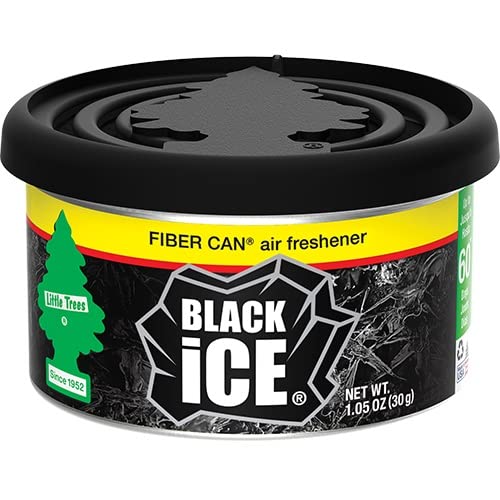 Photo 1 of Magic Tree Air Freshener Little Trees Fiber CAN, Black Ice (Pack of 2)
