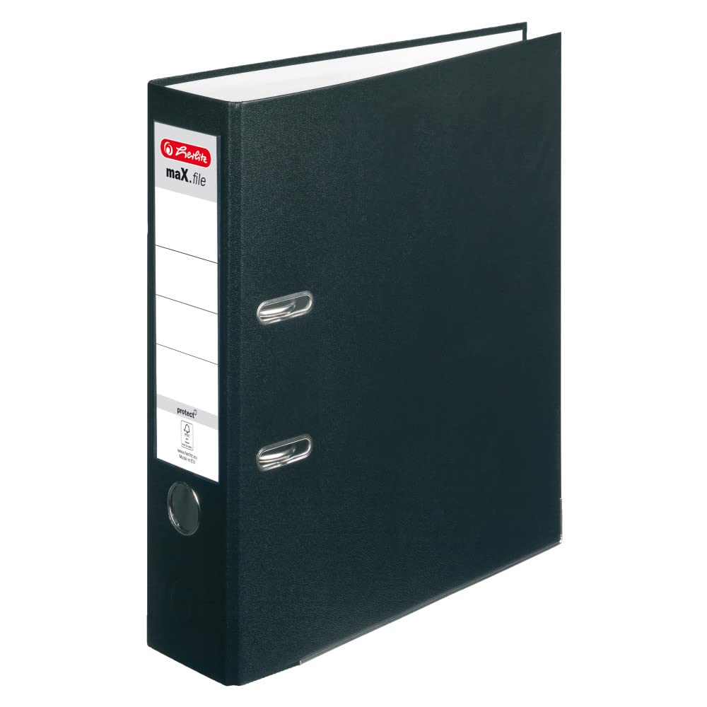 Herlitz 5480306 Lever Arch File A4 8 cm a4 Black