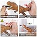 Betheaces Dinosaur Toys Foam Dart Gun Toy Dragon Novel Realistic Tyrannosaurus Rex Model for Kids Boys Girls with Shooting Roaring Light Up Eyes for Birthday Gifts