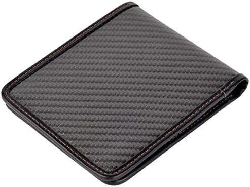 Wallet For Men Carbon Fiber Wallet MGCFTan Credit Card Holder- RFID Bifold Wallet
