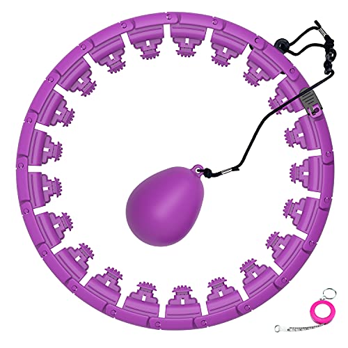 Smart Weighted Hoola Hoop 24 Sections Detachable Weight Loss Massage
