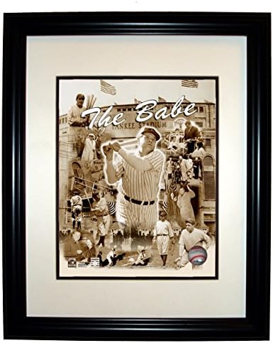 Babe Ruth NY Yankees 8x10 Photo Collage in an 11x14 Double Matted Black Frame #033