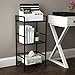 Flipshelf-Folding Metal Bookcase-Small Space Solution-No Assembly-Home, Kitchen, Bathroom And Office Shelving-Black, 3 Shelves, Narrow