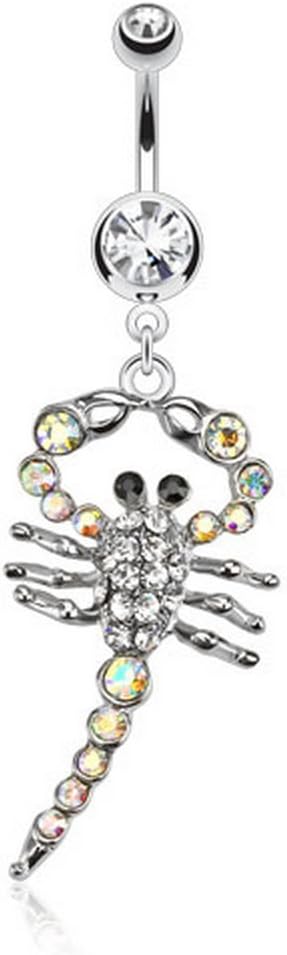 Belly Piercing Scorpion Crystal Luther